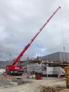 Building Stie with Crane