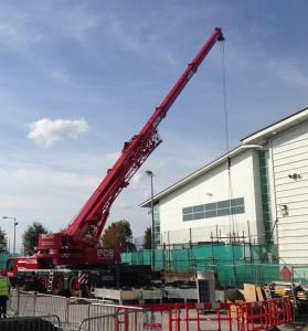 Crane on Building Site